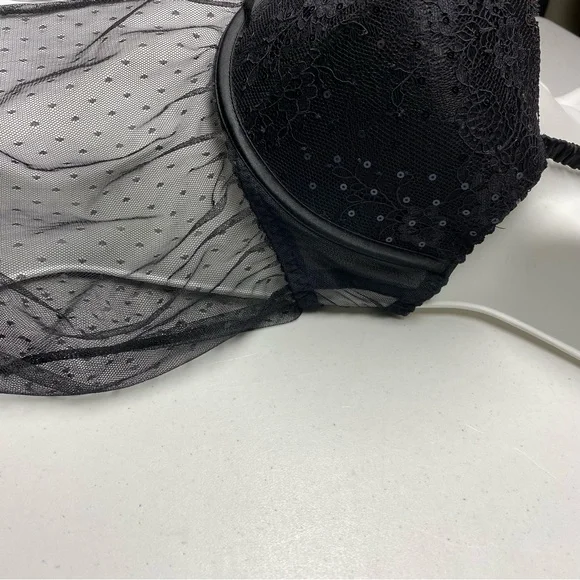 VS BLK Sexy Little Things Nightgown, 36D. *P1060 - Picture 4 of 9